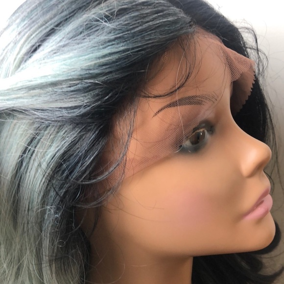 ?LEXI 20” BLUE SPLIT DYE LACE FRONT WIG  *NWT* main image 6